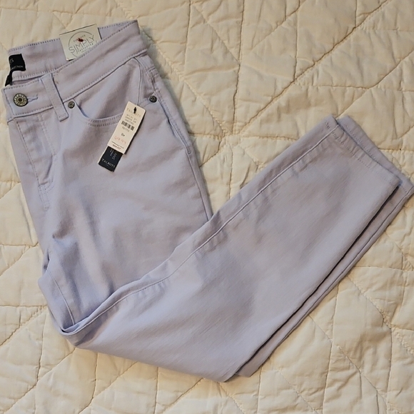 Talbots Denim - Talbots Light Lavender Jegging/Crop Denim -Simply Flatterng Collection